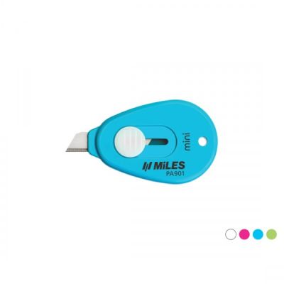 Cutter Kangaro Miles PA901/P, lama 9mm, mini, plastic, auto lock, diverse culori