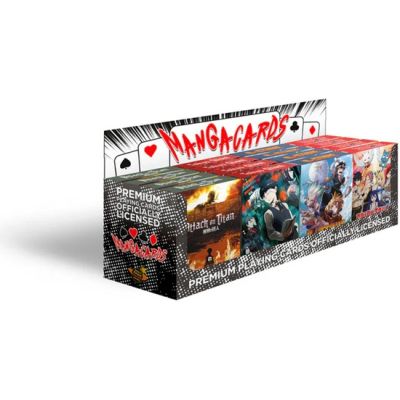 Display Carti de joc cu tematica manga (4 titluri x 4 buc)