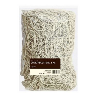 Elastice din cauciuc Grand 130-1041, 1. 5x1. 5 mm, diametru 50 mm, punga 1kg, albe