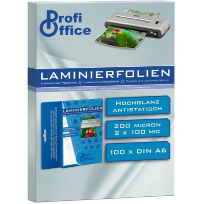 Folie laminare A6 ProfiOffice, 100 microni, top cu 100 coli