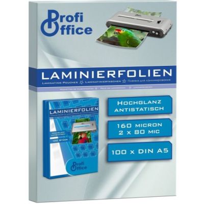 Folie laminare A5 ProfiOffice, 80 microni, top cu 100 coli