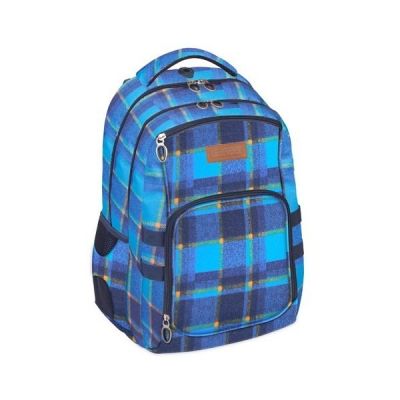 Ghiozdan Starpak Chequer1, gradinita, ecosez, albastru