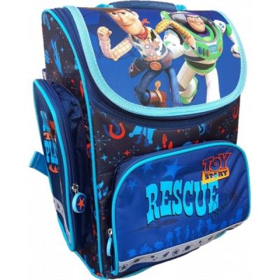 Ghiozdan St. Majewski Toy Story 4, 1 compartiment, 3 buzunare, bleumarin