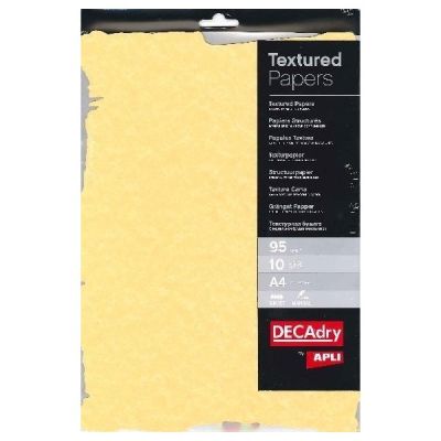 Hartie texturata A4 DECAdry Gold SCL2059D, 95g/mp, pretaiata, set 10 coli