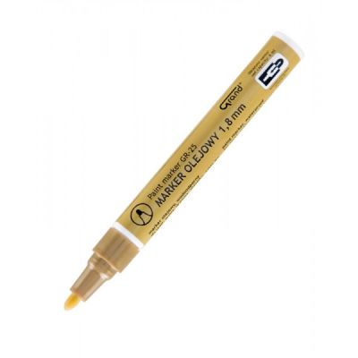 Marker cu vopsea Grand GR-25, varf rotund, 1. 8 mm, auriu