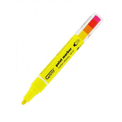 Marker cu vopsea Grand GR-25, varf rotund, 1. 8 mm, galben