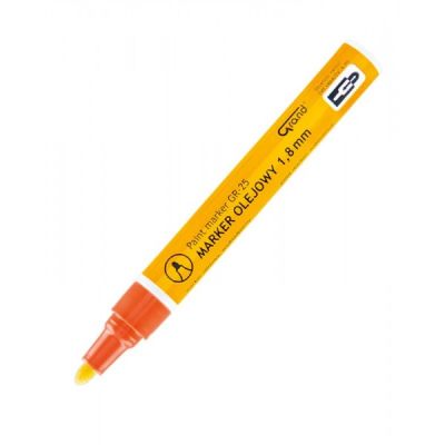 Marker cu vopsea Grand GR-25, varf rotund, 1. 8 mm, portocaliu