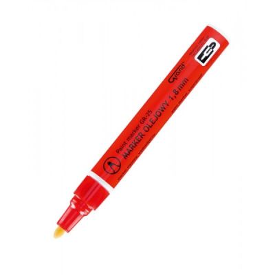 Marker cu vopsea Grand GR-25, varf rotund, 1. 8 mm, rosu