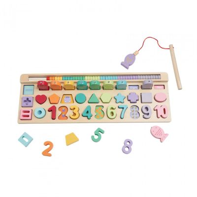 JOC PUZZLE DIN LEMN, 4 IN 1, 35 DE PIESE, MOMKI