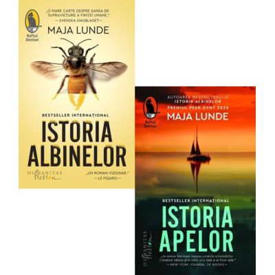 Pachet format din 2 titluri Istoria albinelor, Istoria apelor - Maja Lunde