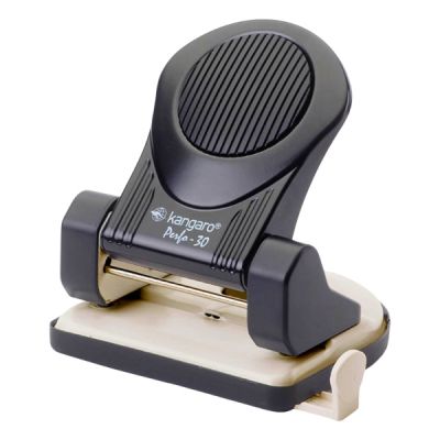 Perforator Kangaro Perfo-30, 30 coli, metalic, negru