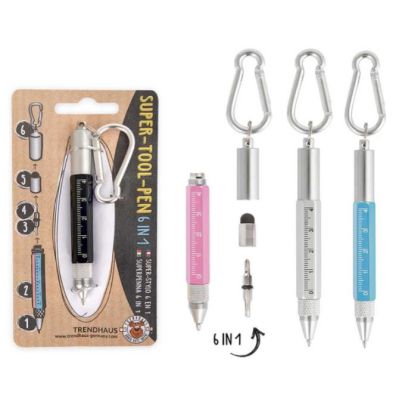 Pix cu bila Trendhaus CH29818, 6in1, cu carabina, surubelnita, rigla 4cm, touch, diverse culori