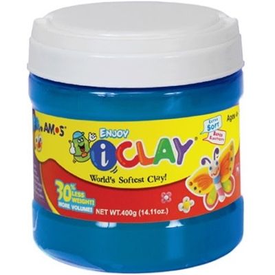 Plastilina Amos iClay, 400g, Albastru
