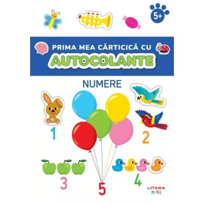 Prima mea carticica cu autocolante. Numere