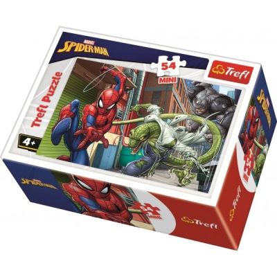 Puzzle carton 54 piese Trefl Mini. Spider-Man, lupta