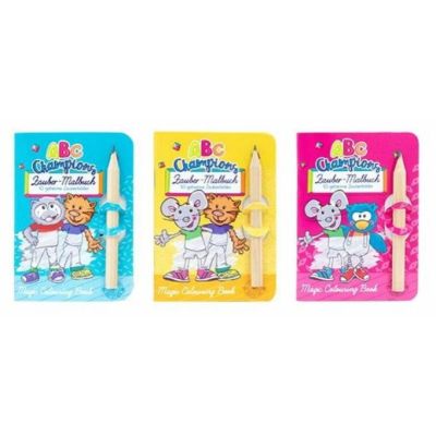 Set creatie carticica magica+creion 10 pagini, Scratchbook Trendhaus, 3 modele, CH31348