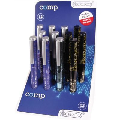 Stilou Cresco GoPen 202000-G, penita iridium, alimentare rezerve, corp plastic diverse culori, model internet