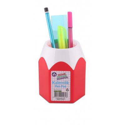 Suport instrumente de scris Ark 1461, model creion, plastic, diverse culori