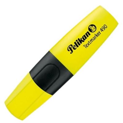Textmarker galben 490, varf tesit din fetru, 1-4mm, Pelikan