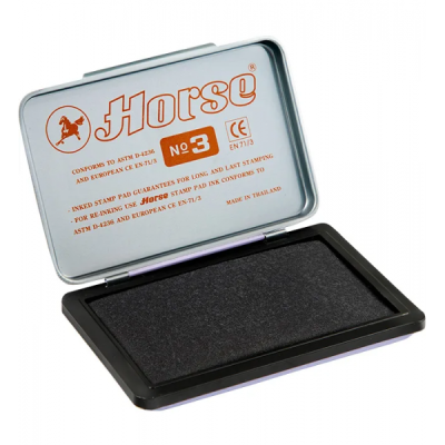 Tusiera Horse nr. 3 140-1025, tusata, plastic, negru, 58x90 mm