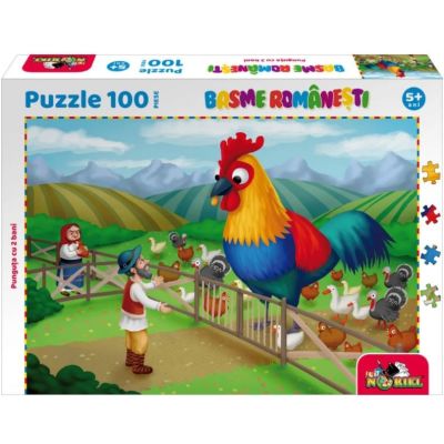 Noriel Puzzle, 100 piese - Punguta cu doi bani - Colectia Basme Romanesti