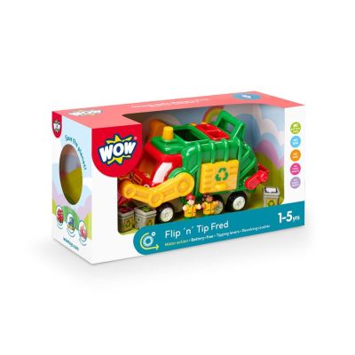 Jucarie pentru copii Camion basculanta, Flip 'n' Tip Fred, WOW Toys
