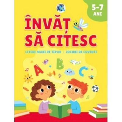 Invat sa citesc Litere mari de tipar. Jocuri de cuvinte