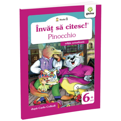 Invat sa citesc! Nivelul 1. Pinocchio - dupa Carlo Collodi