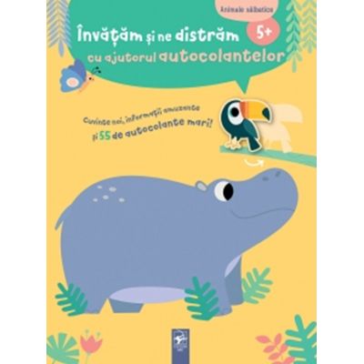 Invatam si ne distram cu ajutorul autocolantelor. Animale salbatice