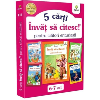 Pachet pentru cititori entuziasti 3. Invat sa citesc nivel 1