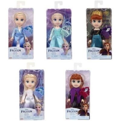 Disney Frozen 2 - Papusa cu pieptene inclus, 15 cm, diverse modele