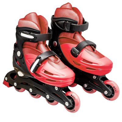 Role pentru copii, roti PVC, M (34-37), rosu