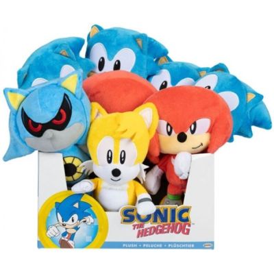 Nintendo Sonic - Jucarie de plus, 20 cm, diverse personaje
