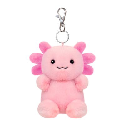 Aurora Palm Pals, jucarie de plus tip breloc, Axolotl roz, 10 cm
