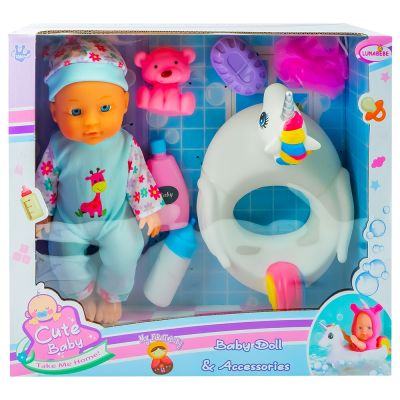 Bebelus cu accesorii