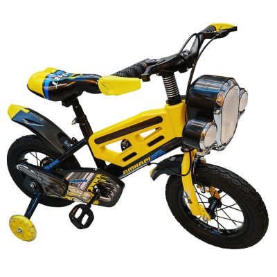 Bicicleta copii, cu lumina, nr. 16, galben