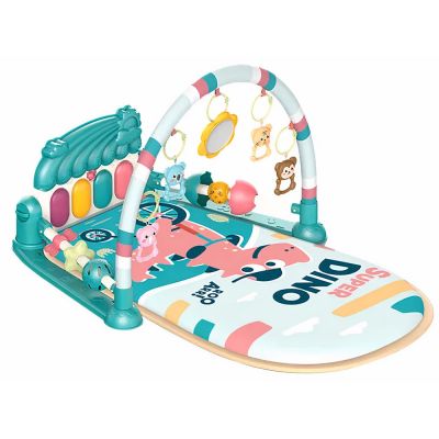 Covoras de joaca + pian cu baterii, pentru bebelusi