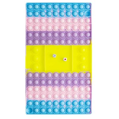 Jucarie senzoriala, antistres, curcubeu, 32,5x19x1,5 cm - Joc cu zaruri