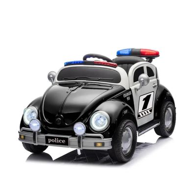 Masina politie cu acumulator, 2 motoare, 12V, negru