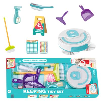Play set Curatenie - Aspirator robot + accesorii, 8 piese/set