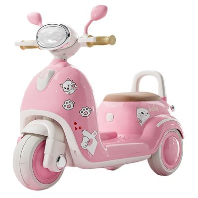 Scuter cu acumulator, 1 motor, 6V, 4A, roz