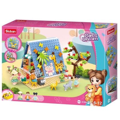 Set de constructie Girl's Dream, 341 piese, Vacanta la cabana - Sluban