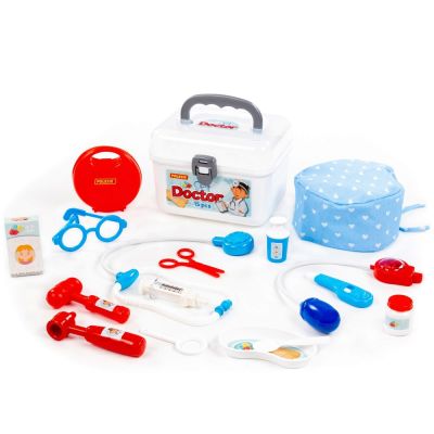 Set doctor in gentuta, 15 piese, 21. 1x17. 5x15. 5 cm, Polesie