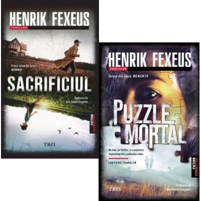 Pachet 2 volume Seria Memento: Sacrificiul si Puzzle mortal - Henrik Fexeus