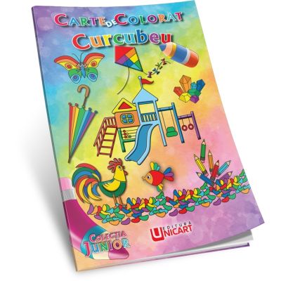 Carte de colorat. Curcubeu