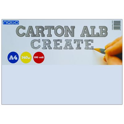Carton alb A4, 140g, 100 coli/set, NEBO