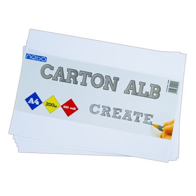 Carton alb A4, 200g, 100 coli/set, NEBO