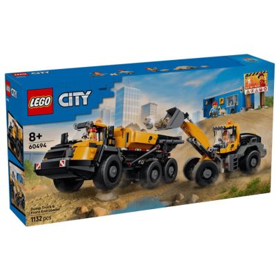 LEGO City. Camion basculant si incarcator frontal 60494, 1132 piese