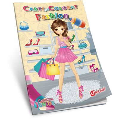 Carte de colorat. Fashion