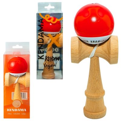 Kendama din lemn PKU, rosu